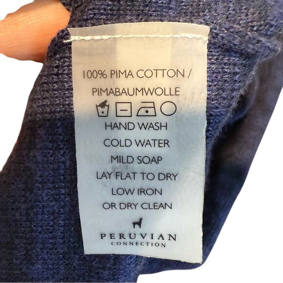 Peruvian Connection navy blue dress size Small - Picture 4 of 5